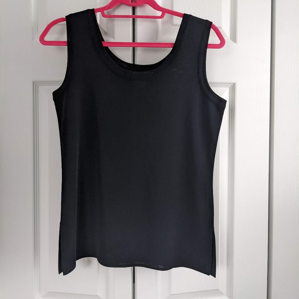 Misook Black Knit Tank Top - Picture 2 of 6